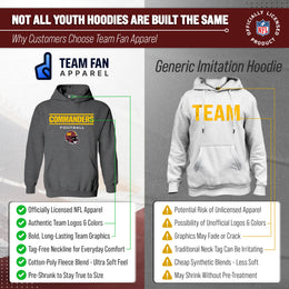 Washington Commanders NFL Youth Football Helmet Hood - Charcoal