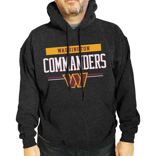 Washington Commanders NFL Adult Gameday Charcoal Hooded Sweatshirt - Charcoal