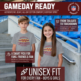 Washington Commanders NFL Youth Property Of Short Sleeve Lightweight T Shirt - Sport Gray