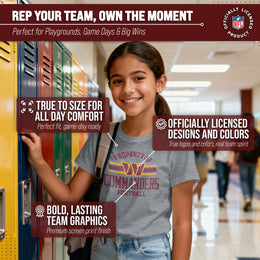 Washington Commanders NFL Youth Property Of Short Sleeve Lightweight T Shirt - Sport Gray