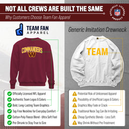 Washington Commanders NFL Home Team Crew - Cardinal