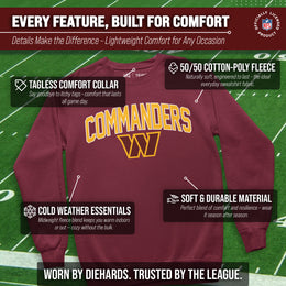 Washington Commanders NFL Home Team Crew - Cardinal