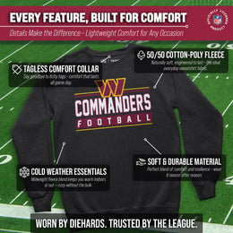 Washington Commanders NFL Adult True Fan Crewneck Sweatshirt - Charcoal