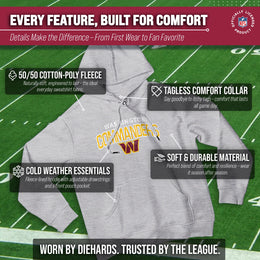 Washington Commanders NFL Adult Unisex Starting Fresh Ultra Soft Fleece Hooded Sweatshirt - Athletic Heather