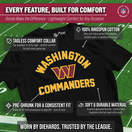 Washington Commanders NFL Youth Gameday Football T-Shirt - Black