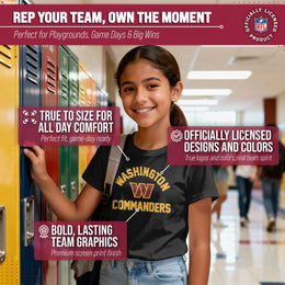 Washington Commanders NFL Youth Gameday Football T-Shirt - Black