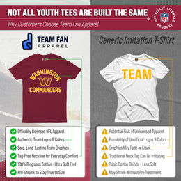 Washington Commanders NFL Youth Gameday Football T-Shirt - Maroon