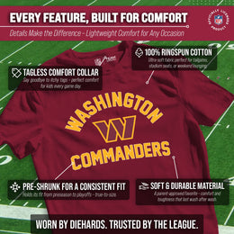 Washington Commanders NFL Youth Gameday Football T-Shirt - Maroon