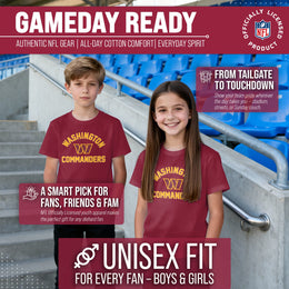 Washington Commanders NFL Youth Gameday Football T-Shirt - Maroon