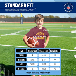 Washington Commanders NFL Youth Gameday Football T-Shirt - Maroon