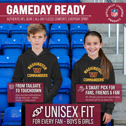 Washington Commanders NFL Youth Gameday Hooded Sweatshirt - Black