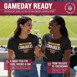 Washington Commanders NFL Women's Team Block Charcoal Tagless T-Shirt - Charcoal