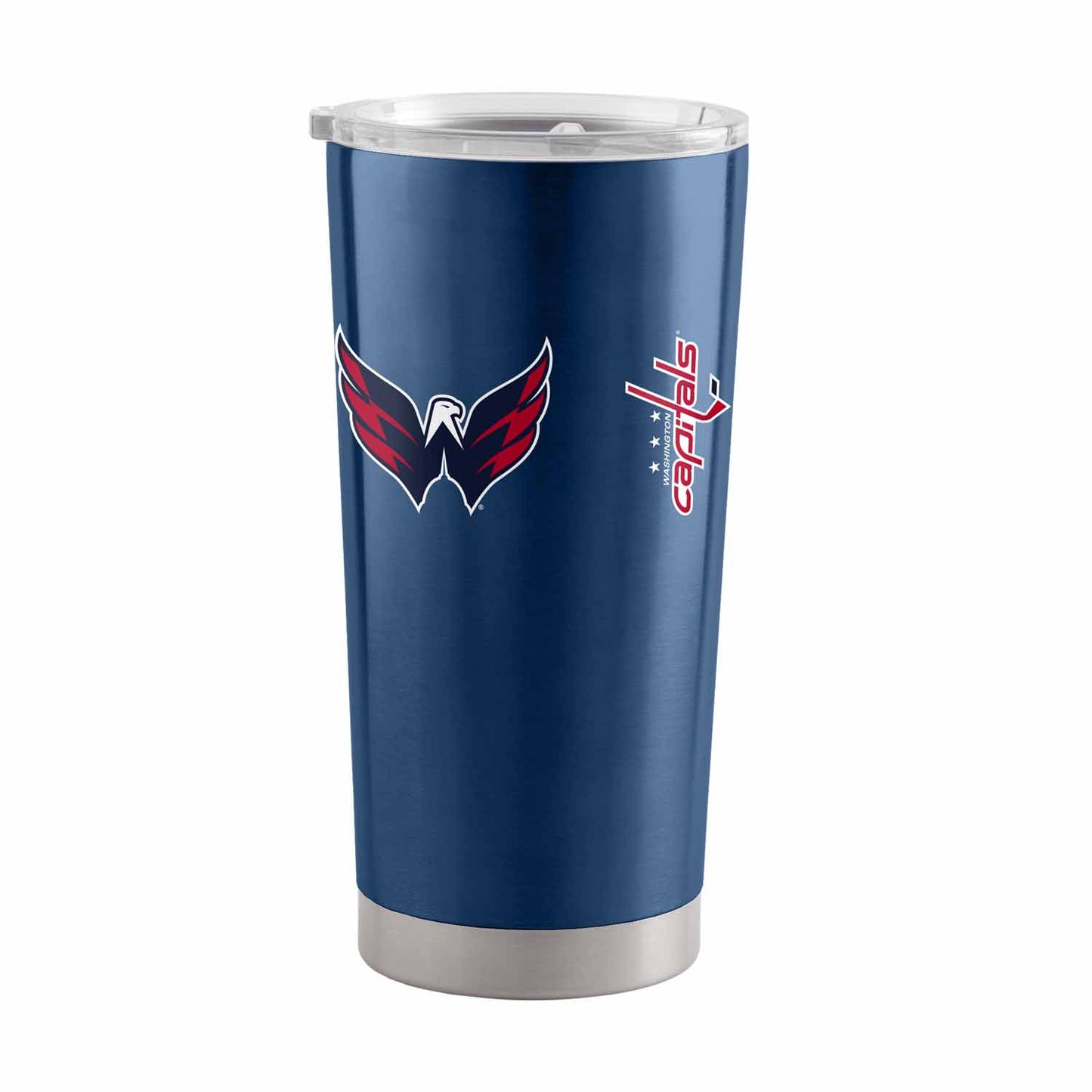 Washington Capitals NHL Hockey 20oz Stainless Steel Vacuum Insulated Game Day Tumbler with Silicone Grip - Navy