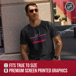 Washington Capitals Adult NHL Heather Charcoal True Fan Hockey T-Shirt - Charcoal