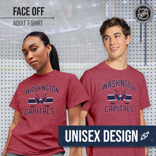 Washington Capitals NHL Adult Faceoff Tag-Less T-Shirt - Red