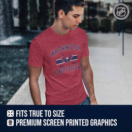 Washington Capitals NHL Adult Faceoff Tag-Less T-Shirt - Red