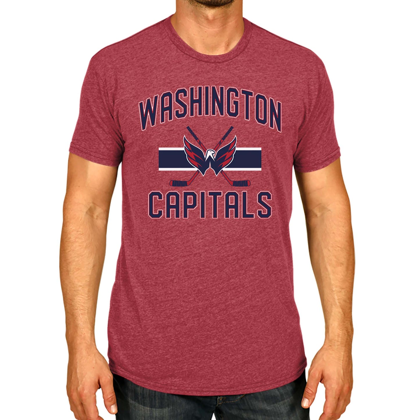 Washington Capitals NHL Adult Faceoff Tag-Less T-Shirt - Red