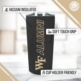 Wake Forest Demon Deacons Collegiate Stainless Steel Travel Tumbler for Alumni - Black