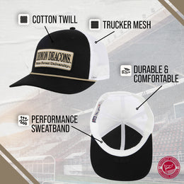 Wake Forest Demon Deacons NCAA Adult Elite Everyday Adjustable Mesh Trucker Hat - Black