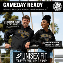 Wake Forest Demon Deacons Adult Arch & Logo Soft Style Gameday Hooded Sweatshirt - Black