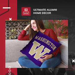 Washington Huskies NCAA Decorative Pillow - Purple