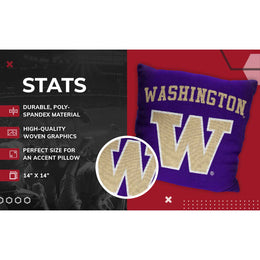Washington Huskies NCAA Decorative Pillow - Purple