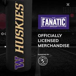 Washington Huskies NCAA Stainless Steel Water Bottle - Black