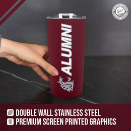 Washington State Cougars Collegiate Stainless Steel Travel Tumbler for Alumni - Maroon
