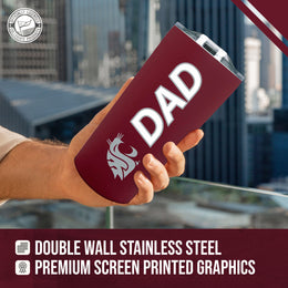 Washington State Cougars NCAA Stainless Steel Travel Tumbler for Dad - Maroon