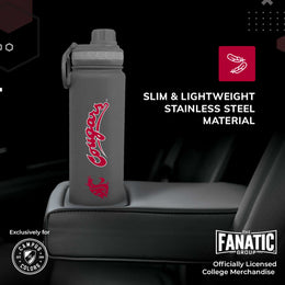 Washington State Cougars NCAA Stainless Steel Water Bottle - Sport Gray