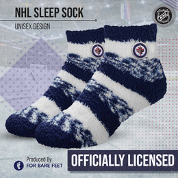 Winnipeg Jets NHL Unisex Cozy Sleep Socks - Navy