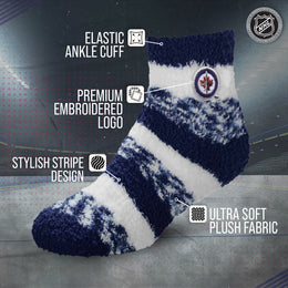 Winnipeg Jets NHL Unisex Cozy Sleep Socks - Navy