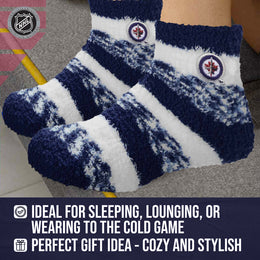 Winnipeg Jets NHL Unisex Cozy Sleep Socks - Navy