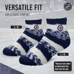 Winnipeg Jets NHL Unisex Cozy Sleep Socks - Navy