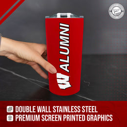 Wisconsin Badgers Collegiate Stainless Steel Travel Tumbler for Alumni - Red