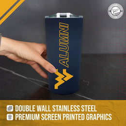 West Virginia Mountaineers Collegiate Stainless Steel Travel Tumbler for Alumni - Navy