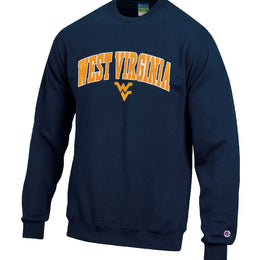West Virginia Mountaineers Adult Tackle Twill Crewneck - Navy