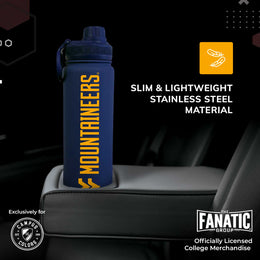 West Virginia Mountaineers NCAA Stainless Steel Water Bottle - Navy