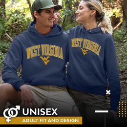 West Virginia Mountaineers NCAA Adult Tackle Twill Hooded Sweatshirt - Navy
