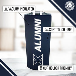 Xavier Musketeers Collegiate Stainless Steel Travel Tumbler for Alumni - Navy