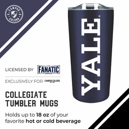 Yale Bulldogs NCAA Stainless Steel Tumbler perfect for Gameday - Navy