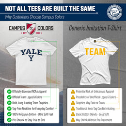 Yale Bulldogs NCAA Adult Gameday Cotton T-Shirt - White