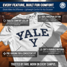 Yale Bulldogs NCAA Adult Gameday Cotton T-Shirt - White