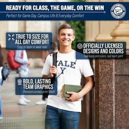 Yale Bulldogs NCAA Adult Gameday Cotton T-Shirt - White