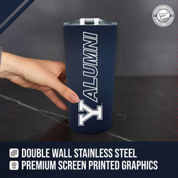 Yale Bulldogs Collegiate Stainless Steel Travel Tumbler for Alumni - Navy