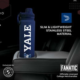 Yale Bulldogs NCAA Stainless Steel Water Bottle - Navy