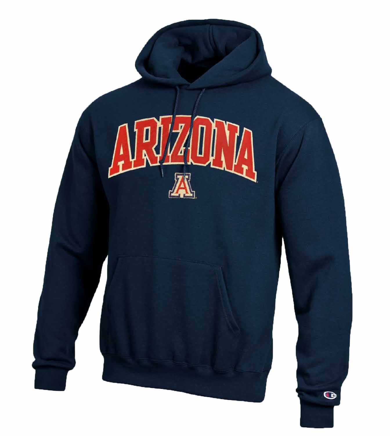 Arizona Wildcats Champion Adult Tackle Twill Hooded Sweatshirt - Navy