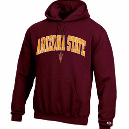 Arizona State Sun Devils Champion Adult Tackle Twill Hooded Sweatshirt - Maroon