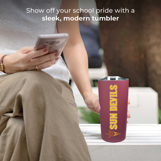 Arizona State Sun Devils NCAA Stainless Steel Tumbler perfect for Gameday - Maroon