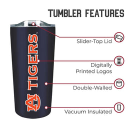 Auburn Tigers NCAA Stainless Steel Tumbler perfect for Gameday - Navy